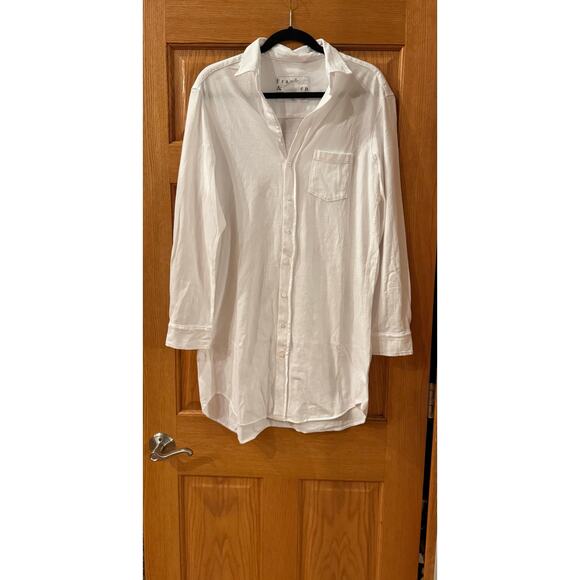 Frank & Eileen Tee Lab Mary White Button Up Dress M - Picture 2 of 5